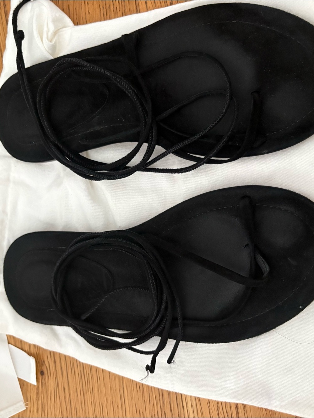 Porte & Paire Lace-Up Strappy Sandals